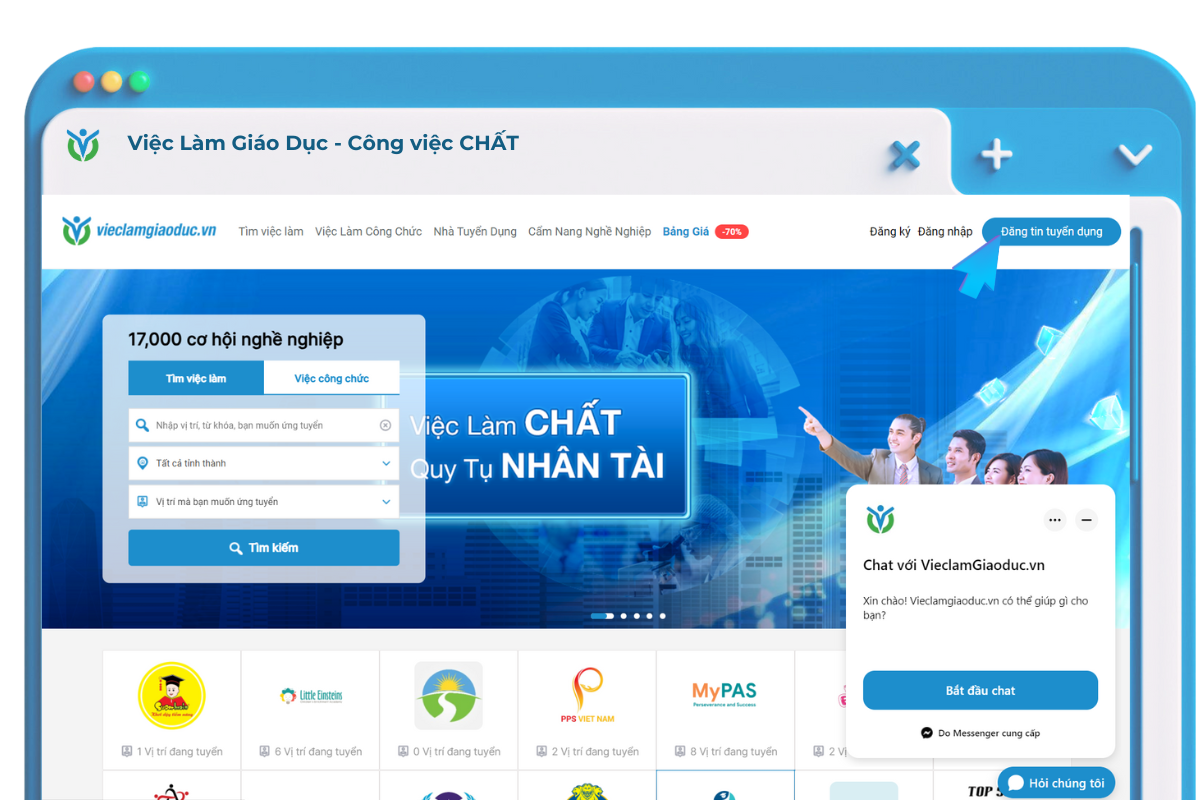 Hướng dẫn đăng tin tuyển dụng